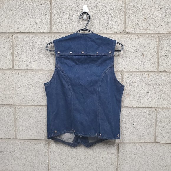 Womens Vintage Wrangler Denim Vest Size Medium - Picture 3 of 3